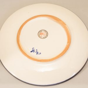 Kék állatos kerámia tányér lovas dekorral #5