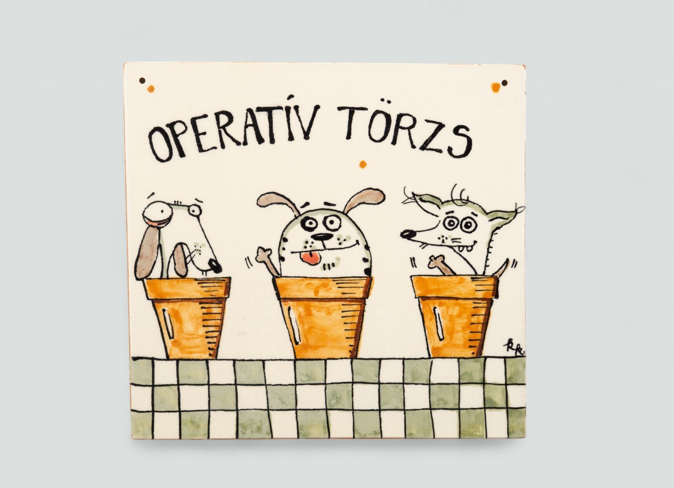 Kerámia ajtótábla - operatív törzs #429 OT