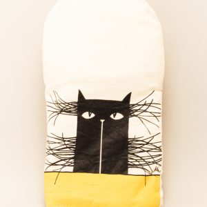 Sütőkesztyű, edényfogó fekete macskás #15