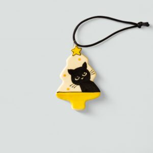 Karácsonyfa macskás fadísz #22 fenyő