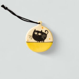 Karácsonyfa macskás fadísz #14 gömb