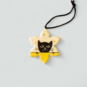 Karácsonyfa macskás fadísz #08 hópihe