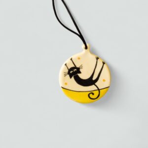 Karácsonyfa macskás fadísz #11 gömb