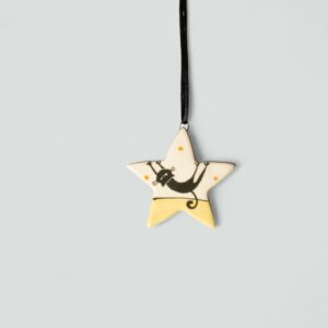 Karácsonyfa macskás fadísz #11 csillag